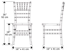Chiavari Chair Dimensions